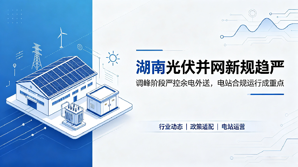 湖南光伏管控持续收紧，厂区电站受限难题解决方案